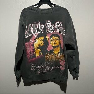 KALI UCHIS- Peso Pluma Grey Crewneck Sweatshirt Size L